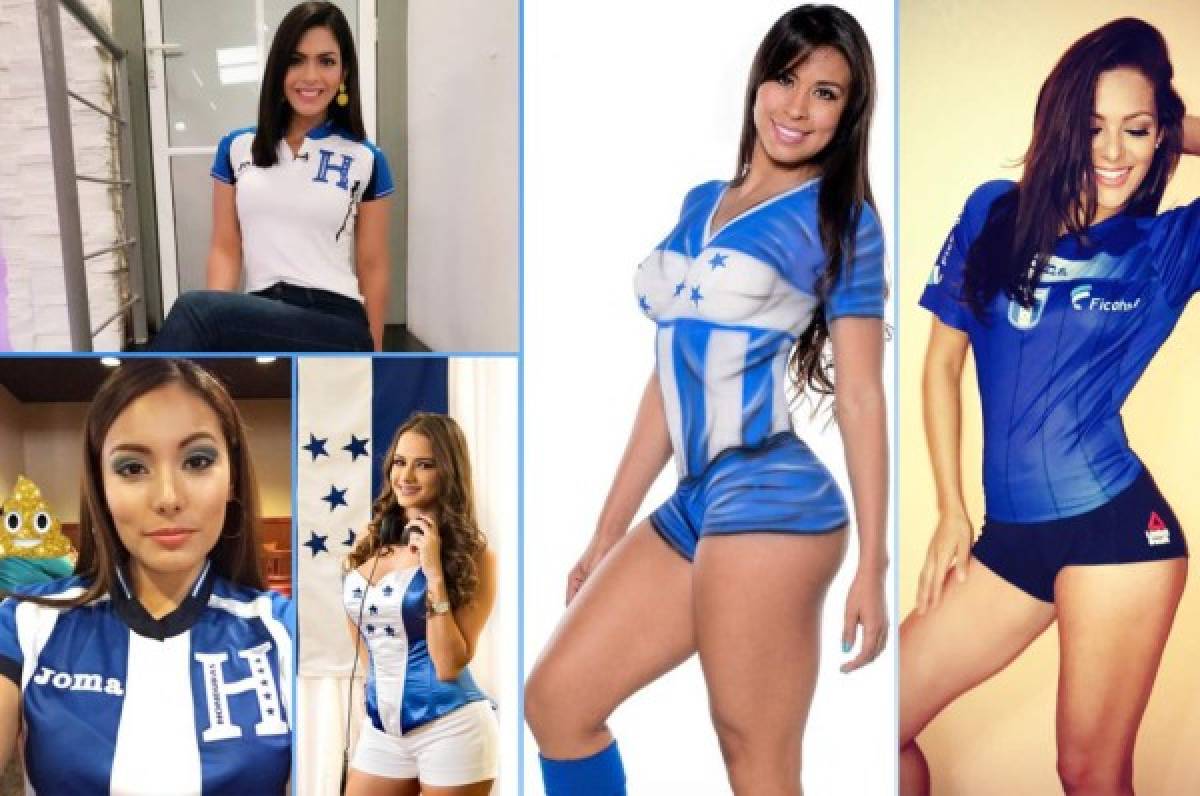 Las bellas chicas que siempre apoyan a la selección de Honduras