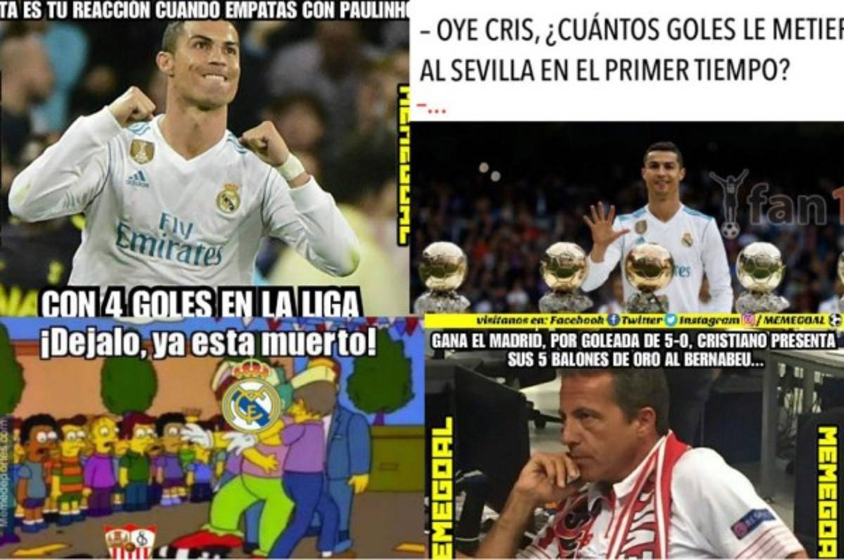¡Imperdibles! Los mejores memes de la paliza del Real Madrid al Sevilla