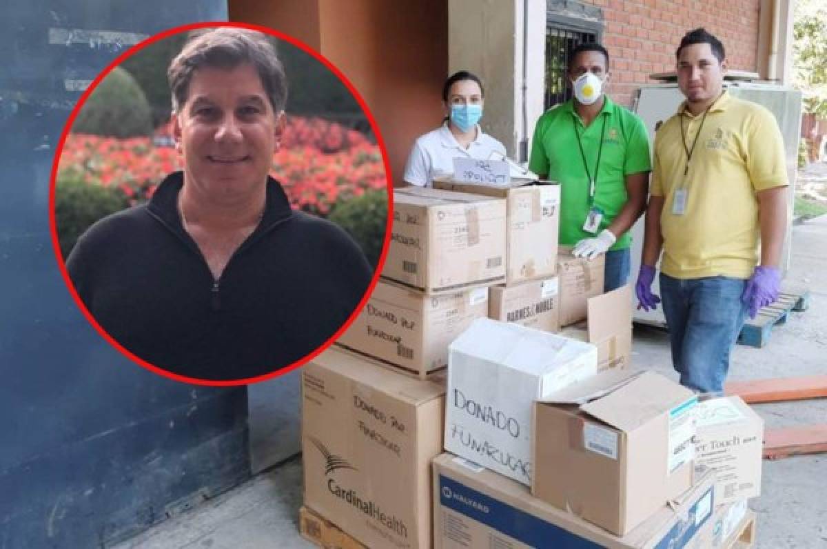 Mateo Yibrín sigue donando material para tratar el coronavirus en el hospital Catarino Rivas