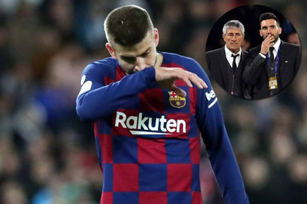 Piqué se pronuncia tras la polémica con Sarabia, asistente de Quique Setién