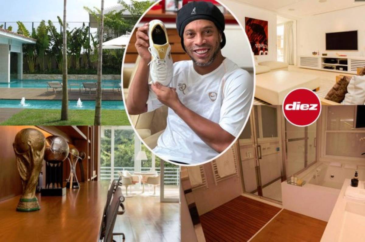 ¿En la quiebra? Así es la casa de Ronaldinho, una de las más increíbles en Brasil