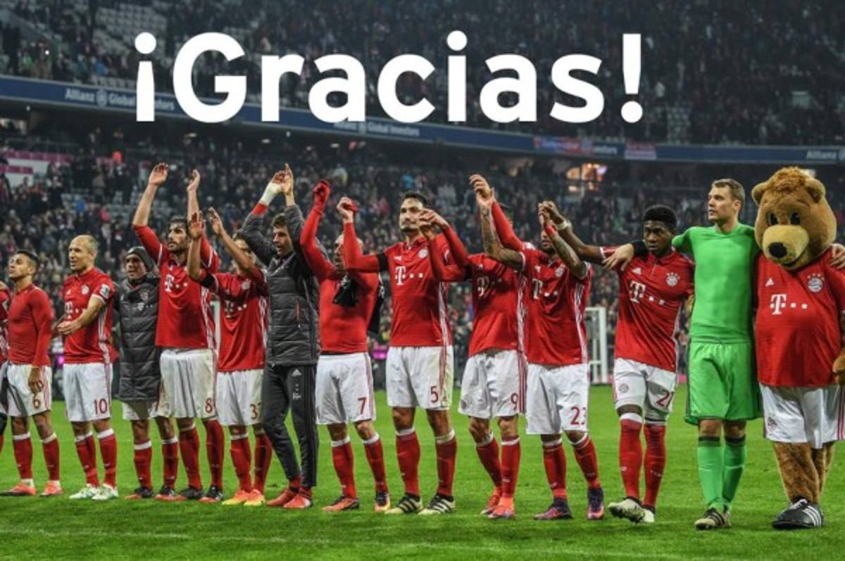 Bayern Munich sorprende y agradece a sus aficionados de Honduras