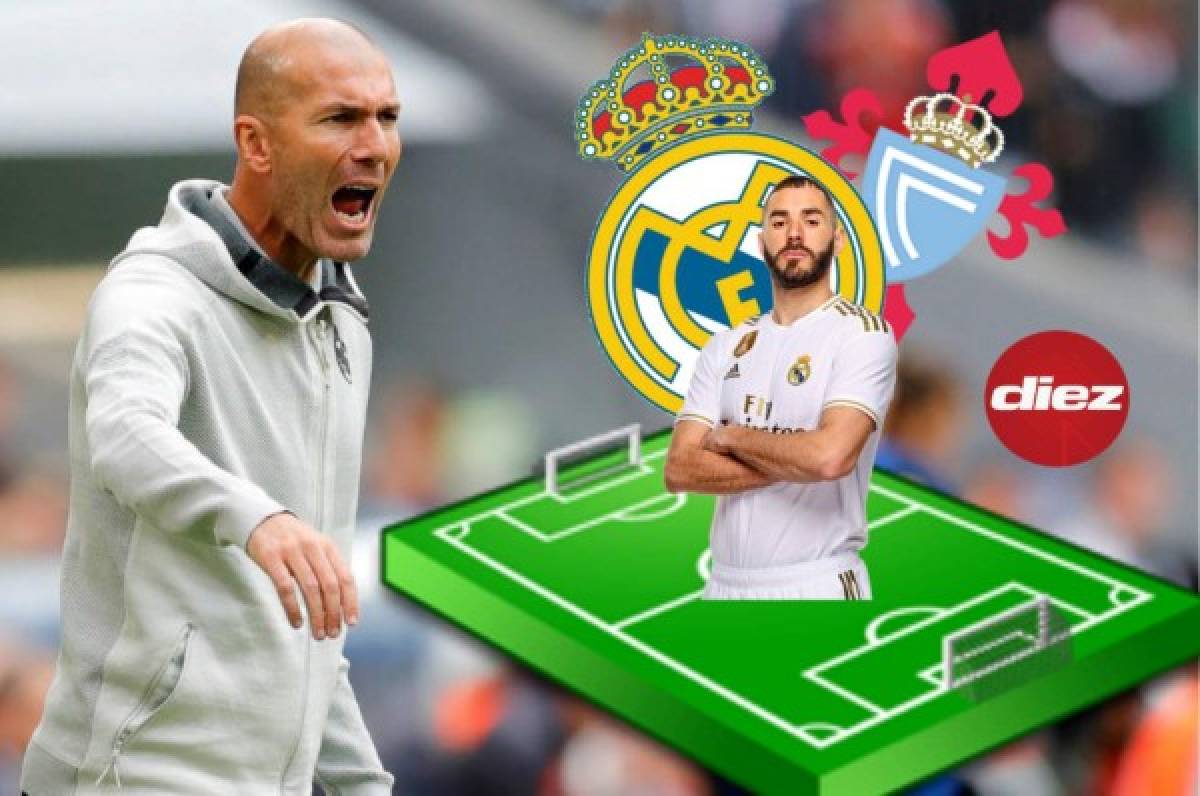 Sorpresivo: El primer 11 de Zidane para el Celta-Real Madrid en La Liga