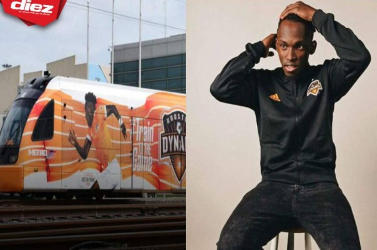 La reacción de Alberth Elis tras aparecer como imagen del metro de Houston