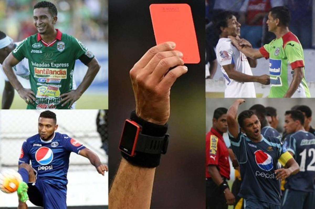 TOP: Los 10 jugadores más expulsados en Liga Nacional de Honduras