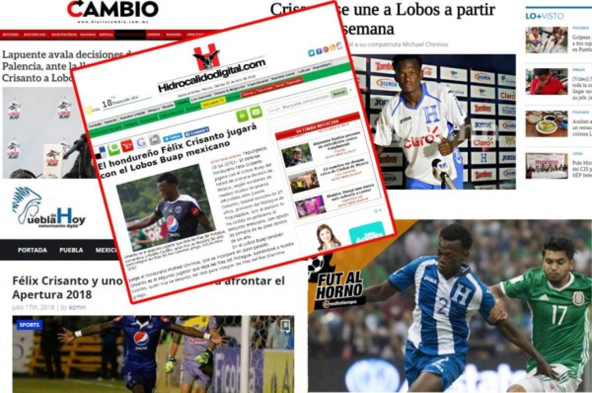 Lo que dicen los medios mexicanos sobre fichaje de Félix Crisanto por Lobos Buap