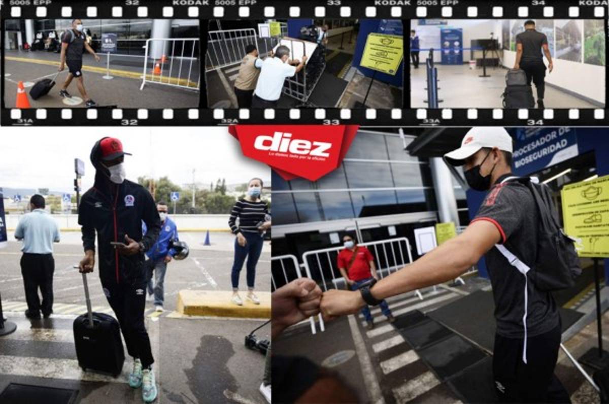 ¡Con las maletas llenas de ilusión! Las postales del viaje del Olimpia a Costa Rica para enfrentar a Alajuelense