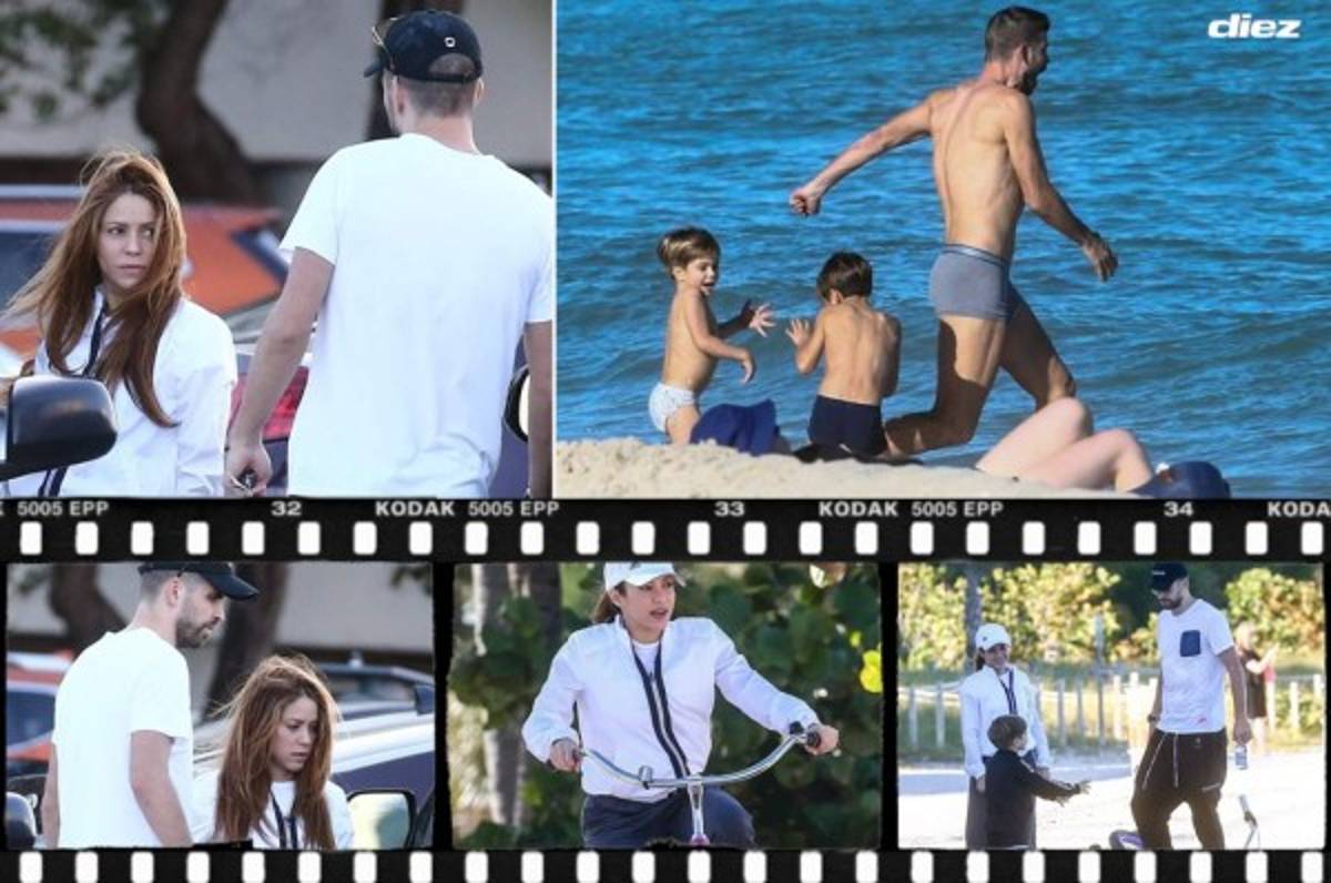Fotos: Así fueron 'cazados' Piqué y Shakira en sus vacaciones en Miami