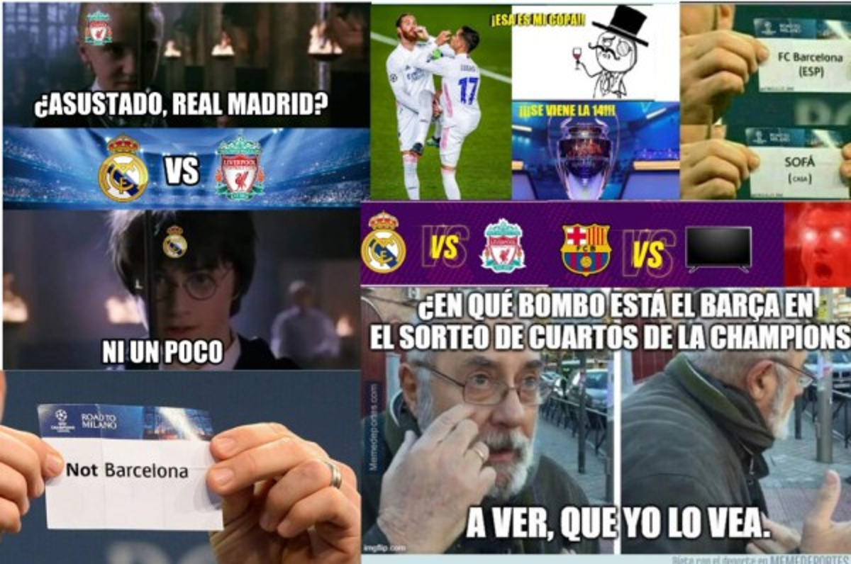 Los memes hacen pedazos al Barcelona tras el sorteo de cuartos de Champions, Real Madrid tampoco se salva