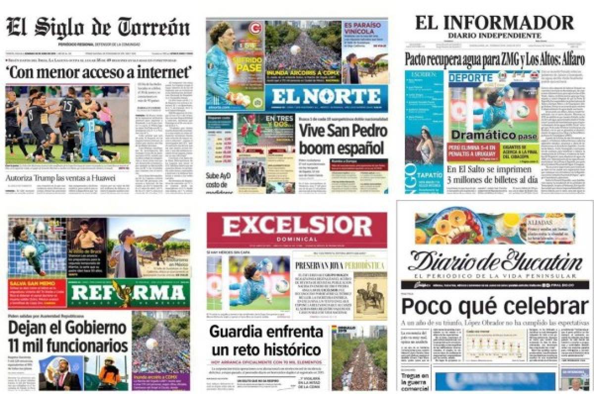 Lo que dicen las portadas de México tras el sufrido pase a semifinales ante Costa Rica