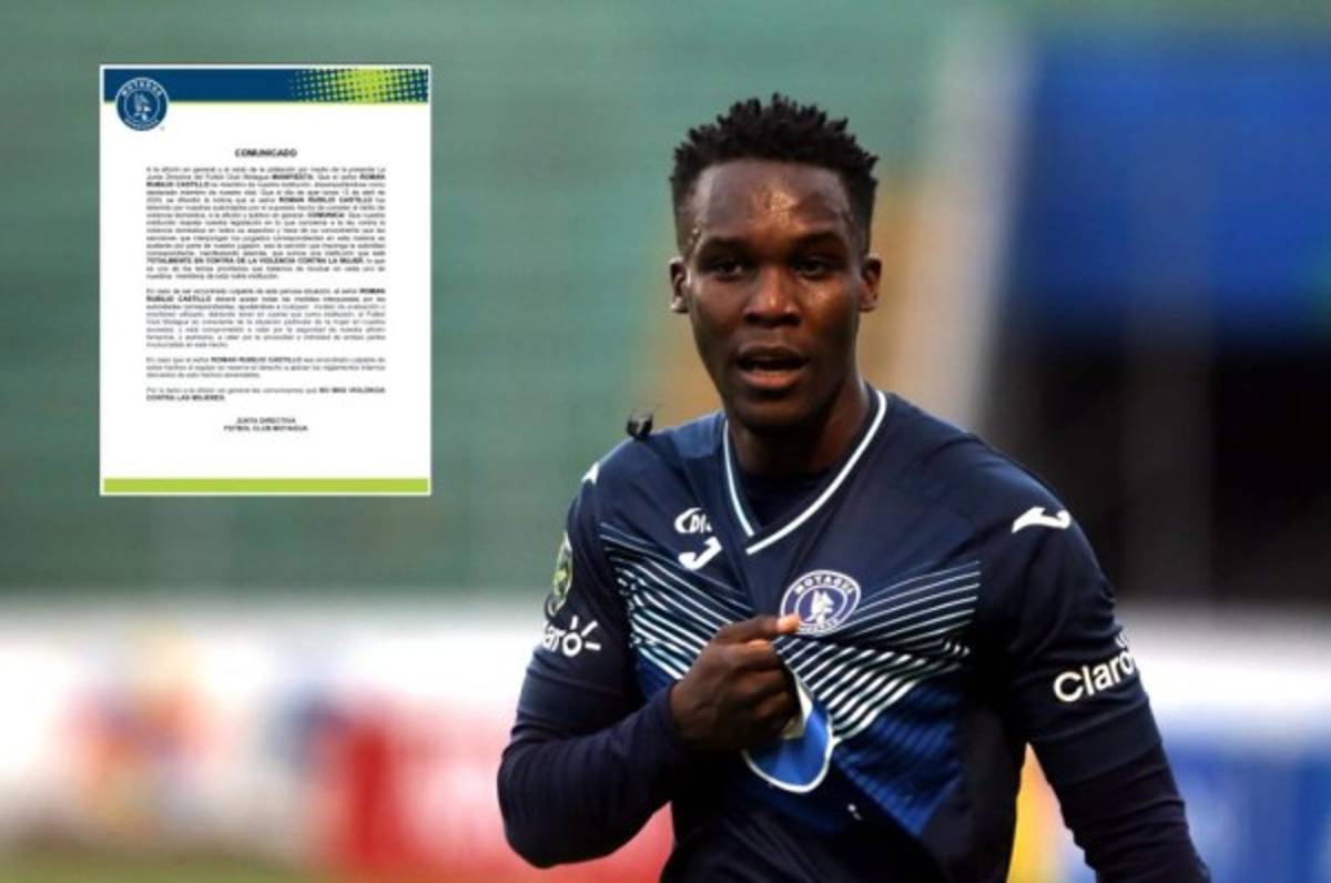 Comunicado oficial de Motagua sobre Rubilio Castillo, hallado culpable por violencia doméstica