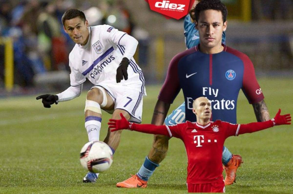 Andy Najar, ante el PSG de Neymar y el Bayern Munich en Champions League