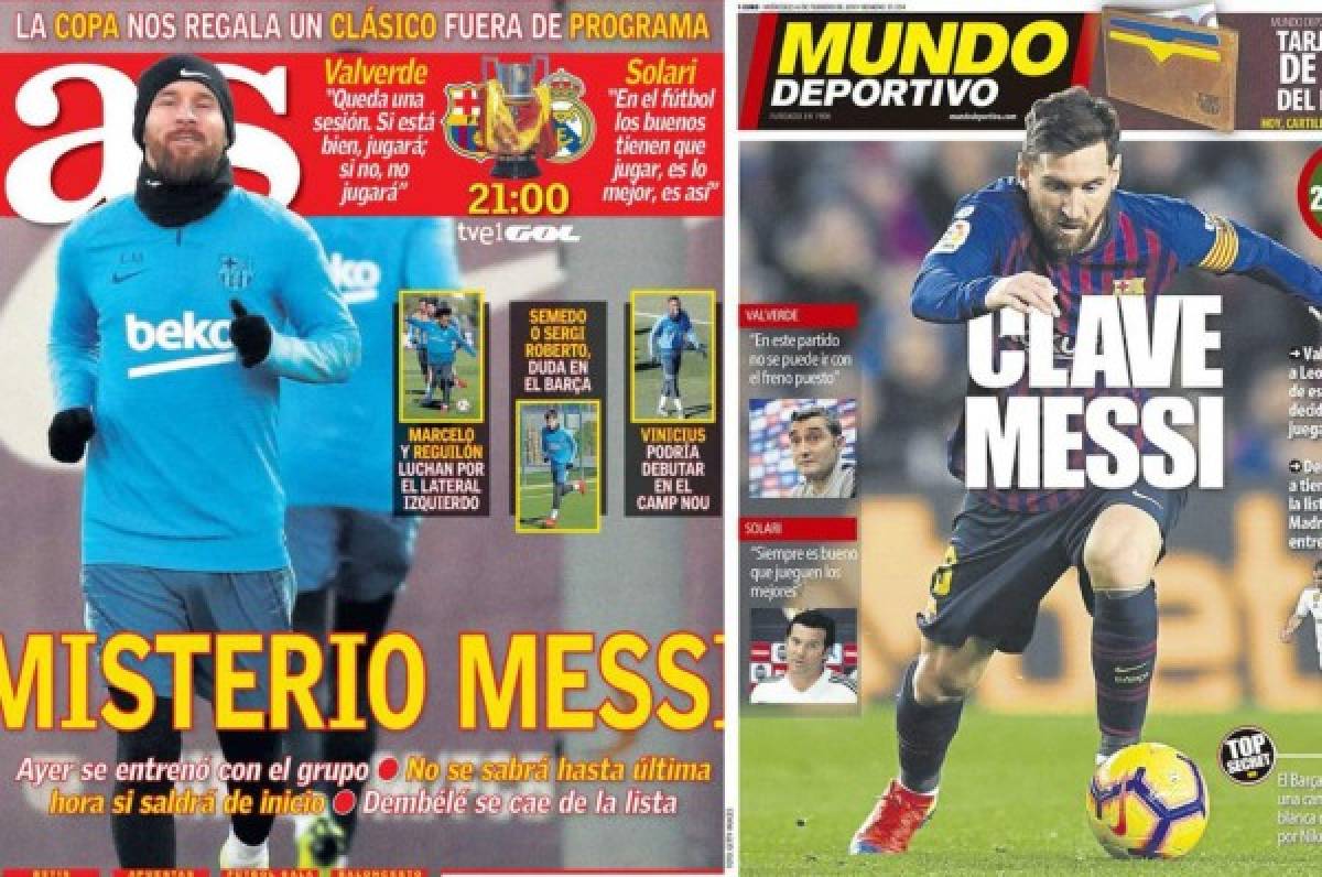 Las portadas por el mundo: Barcelona-Real Madrid se roban la atención