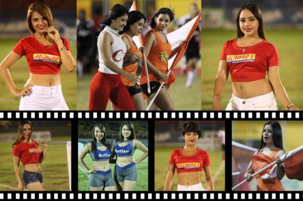 ¡LINDAS! Las ceibeñas derrocharon belleza en el partido del Vida-Real España