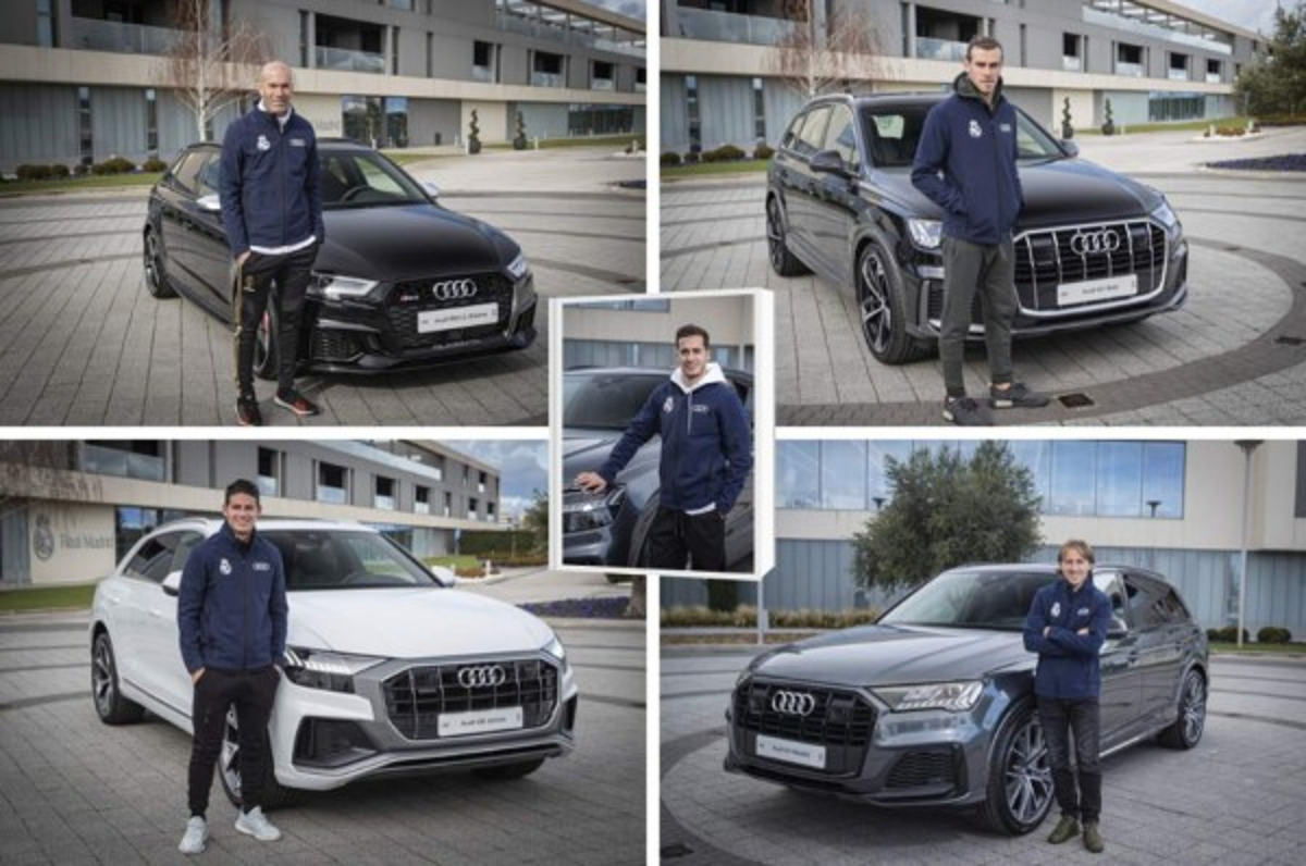 Los espectaculares autos Audi 2020 de los futbolistas del Real Madrid: El de Vinicius es una joya