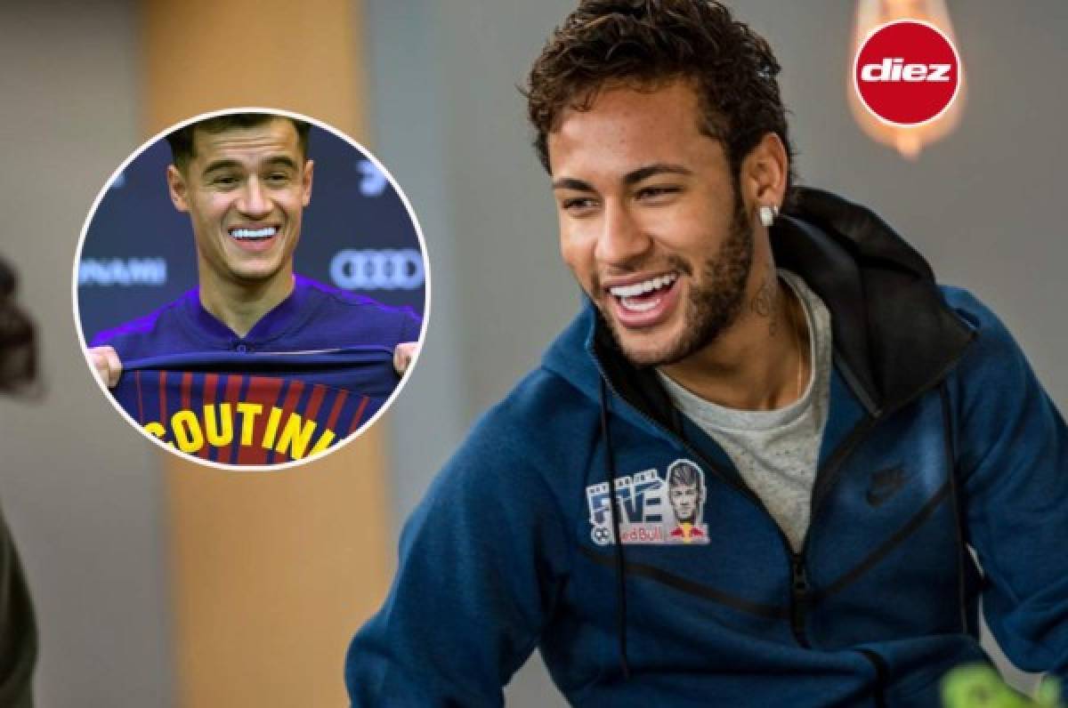 Neymar se 'burla' de Coutinho luego de fichar con el Barcelona