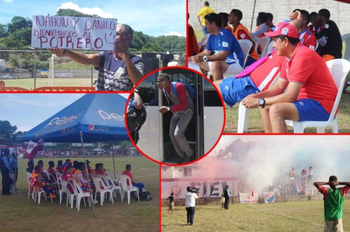 ¡Locura total! Las curiosas imágenes que nos dejó el Galaxy-Olimpia en Roatán