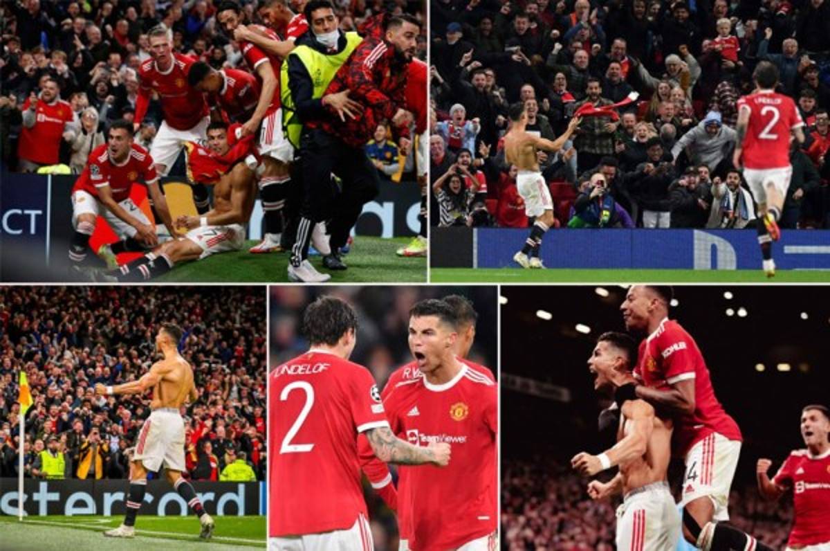 Cristiano Ronaldo pone 'patas arriba' Old Trafford: la locura del portugués tras marcar en la última jugada