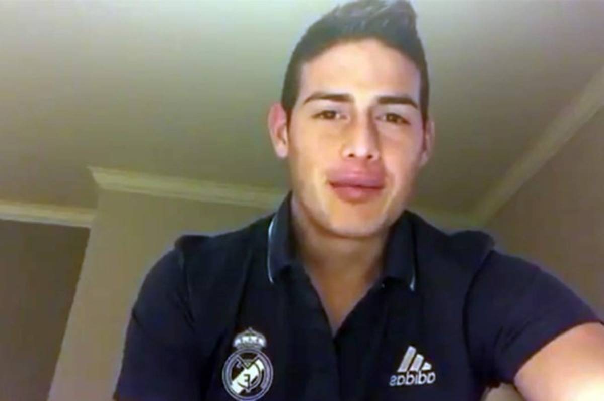 James Rodríguez envía emotivo saludo al hospitalizado policía James Rodríguez