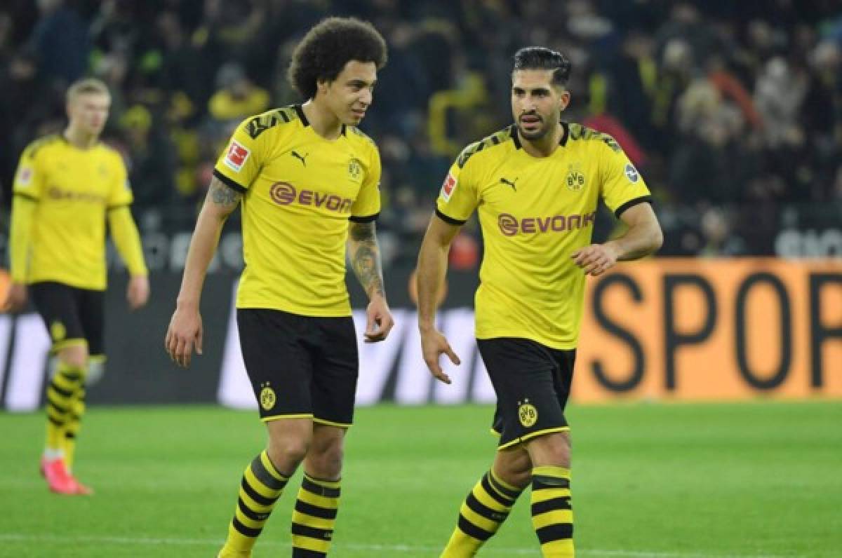 Emre Can y Alex Witsel, bajas del Borussia Dortmund en reanudación de la Bundesliga