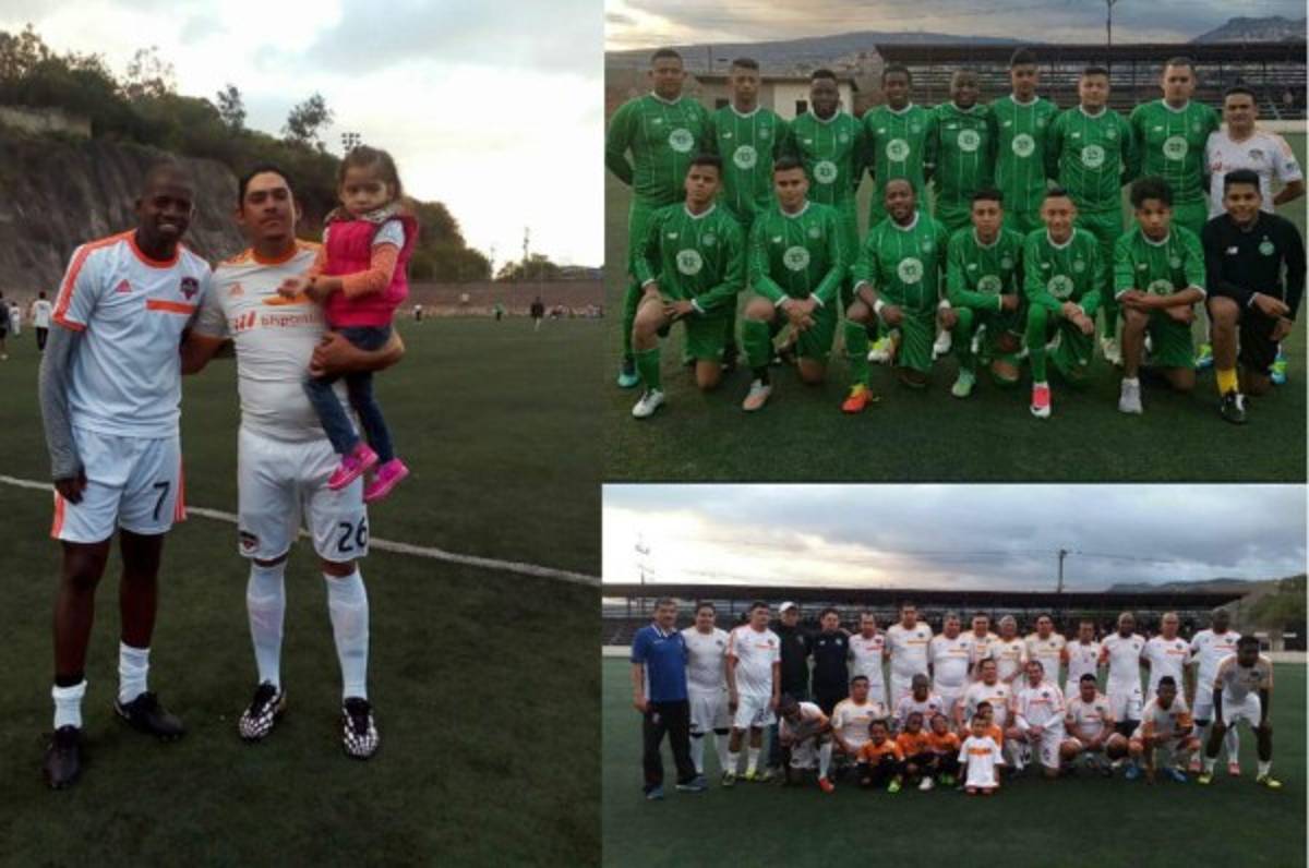 ¡Crack! Boniek García y su partido con los amigos del barrio Bella Vista de Comayagüela