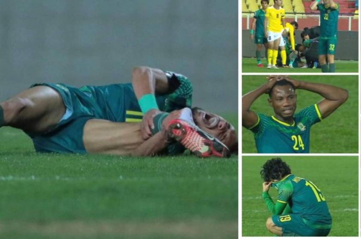 Estremecedor: La fractura que sufrió el jugador Ahmed Jalal en el clásico del fútbol de Irak