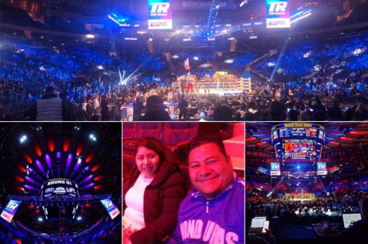Hondureños presente en el llenazo del Madison Square Garden para pelea de Teófimo López