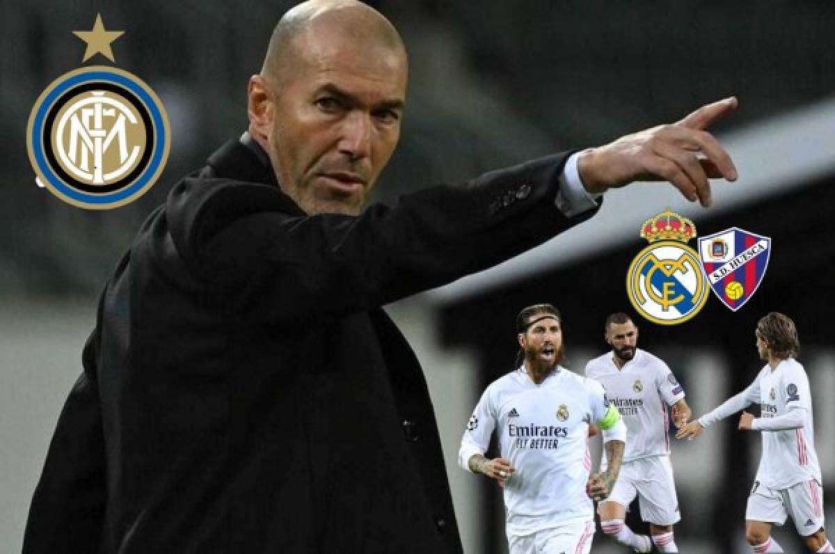 Pensando en el Inter: La modificada alineación del Real Madrid para medirse al Huesca en LaLiga