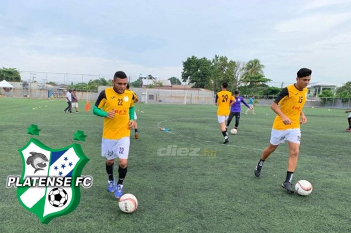 Platense se entrena en cancha sintética pensando en el partido ante UPNFM en Choluteca