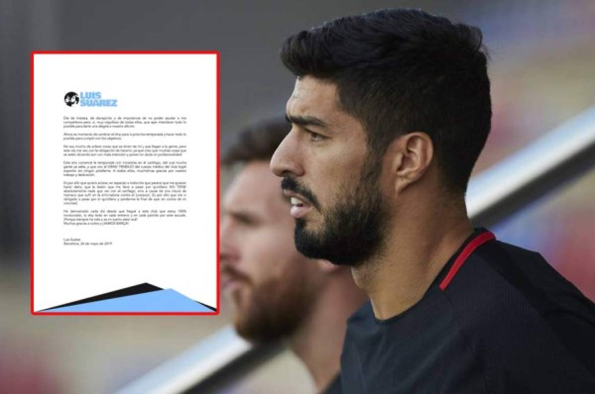 Comunicado oficial de Suárez tras la derrota del Barça en Copa del Rey