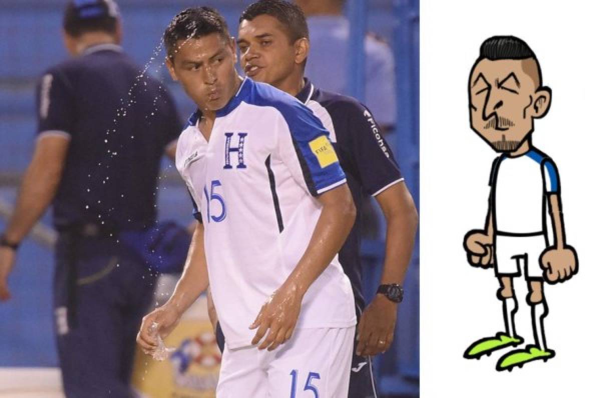 ¡Para morir de risa! Seleccionados de Honduras en cómics ¿se parecen?