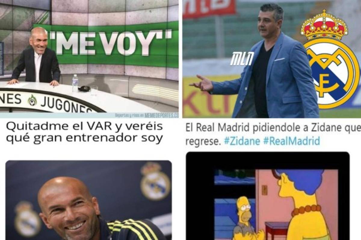 Los memes hacen pedazos al Real Madrid por la segunda marcha de Zidane ¡Ya hay sustituto!