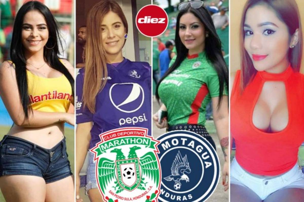 Duelo de bellezas: Las aficionadas más lindas que calientan el Marathón-Motagua