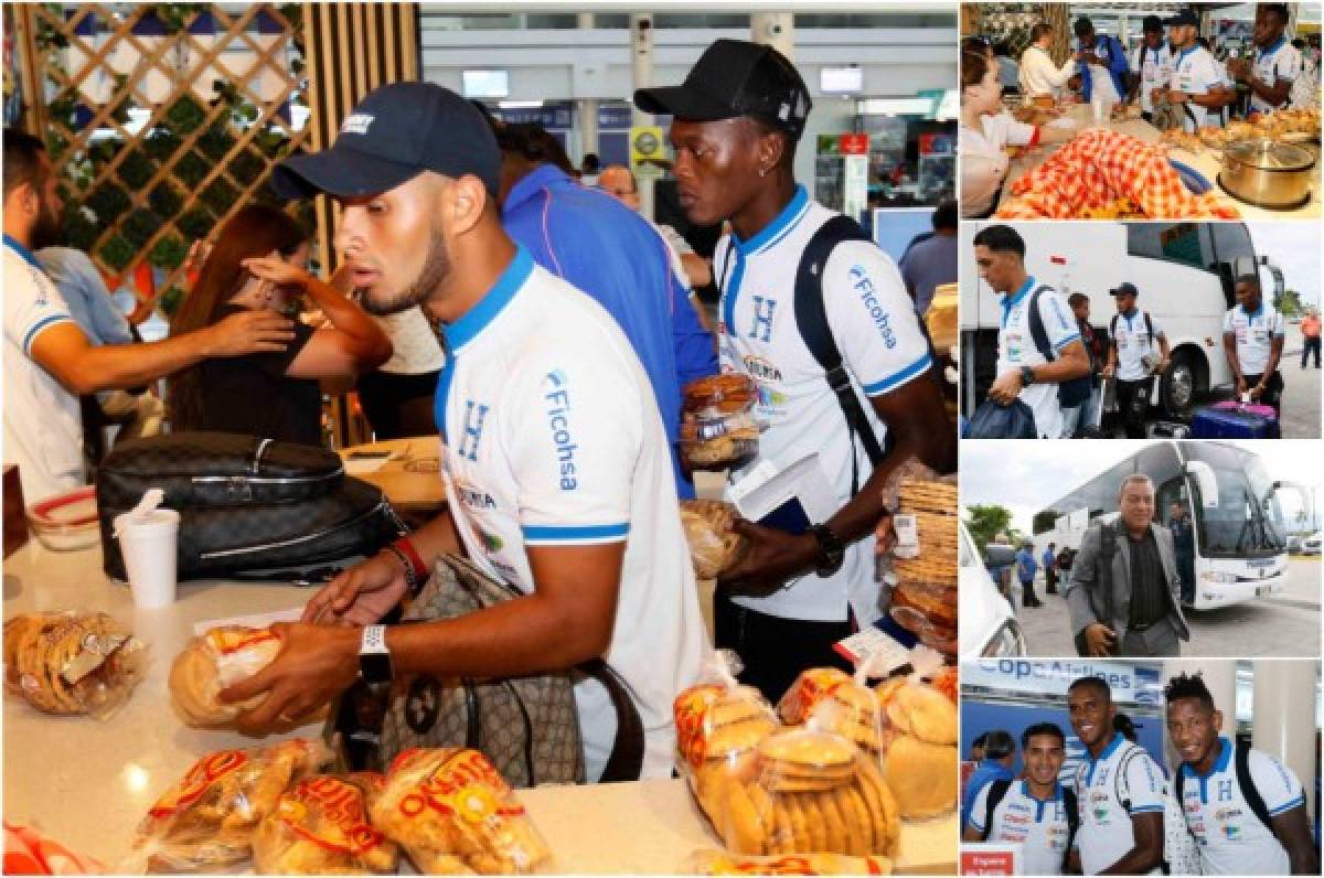Jugadores de Honduras degustan platillos típicos antes de viajar a España