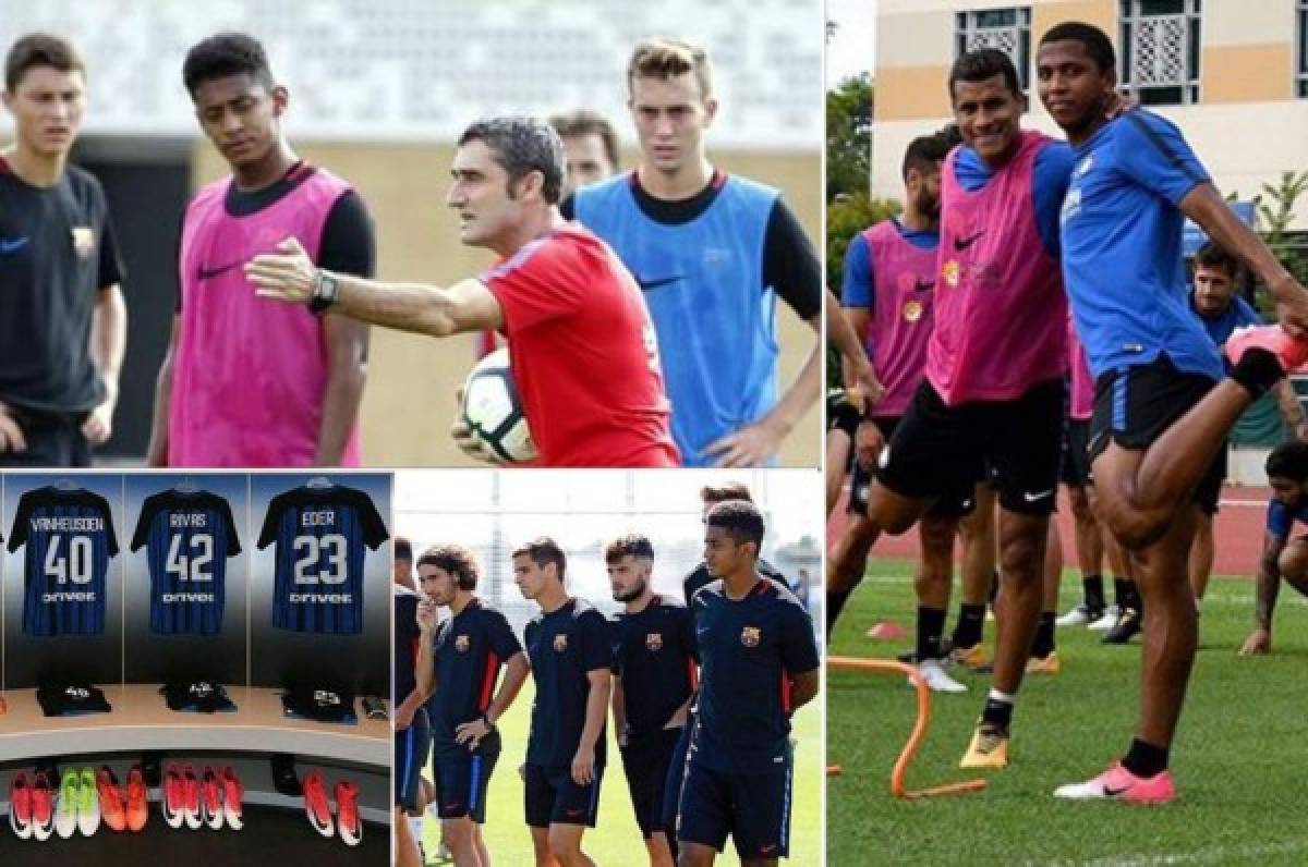 El día en que 'Choco” Lozano y Rigoberto Rivas entrenaron con Barcelona e Inter