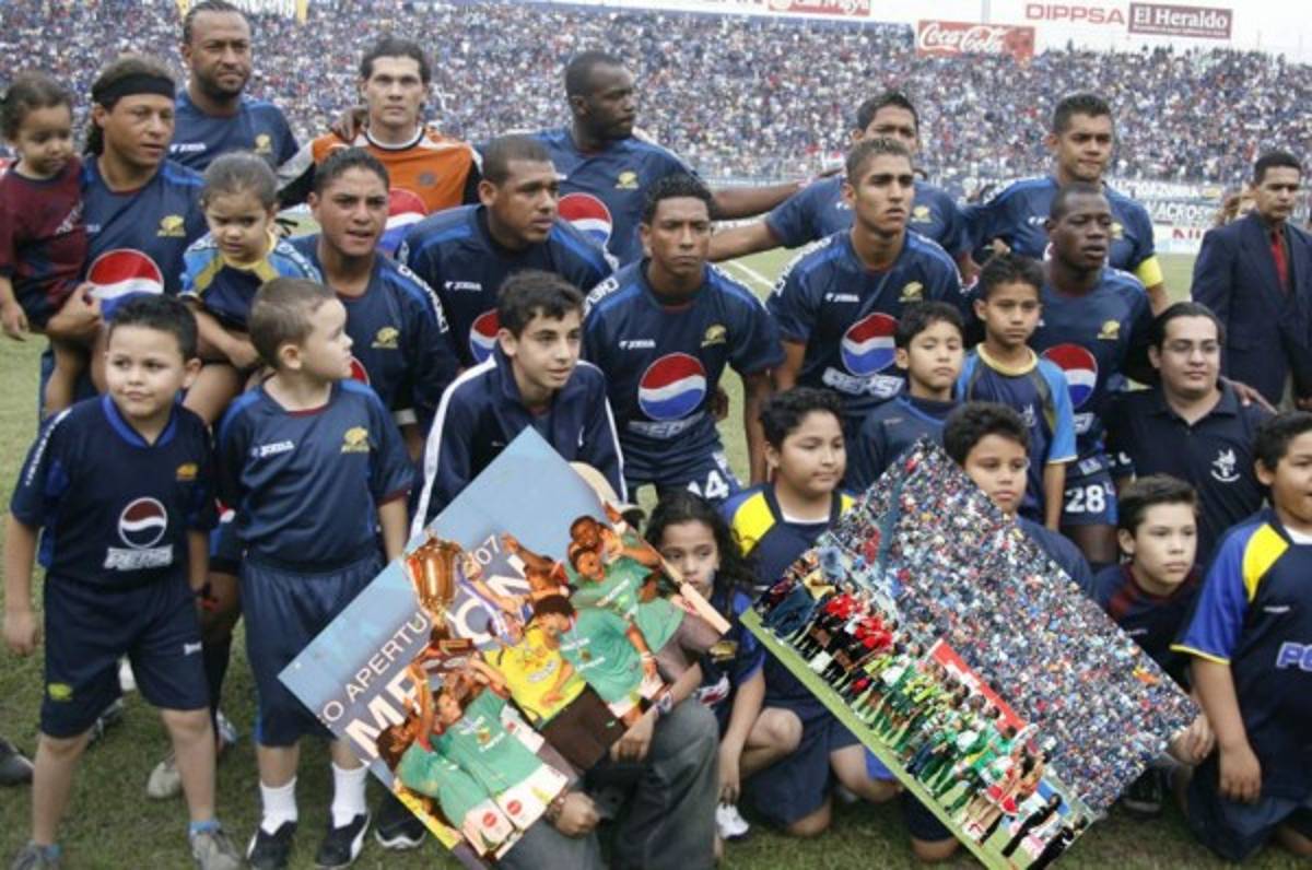 ¡Equipazo! Así era el Motagua que se enfrentó a Marathón en la final del Apertura 2007-08