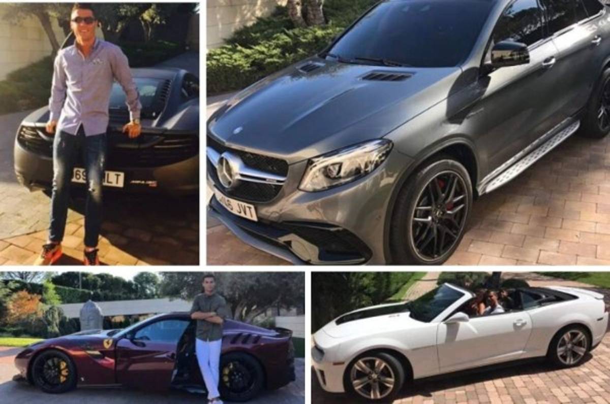 Dos de cada marca: La colección de autos de Cristiano Ronaldo creció y ahora vale $10 millones