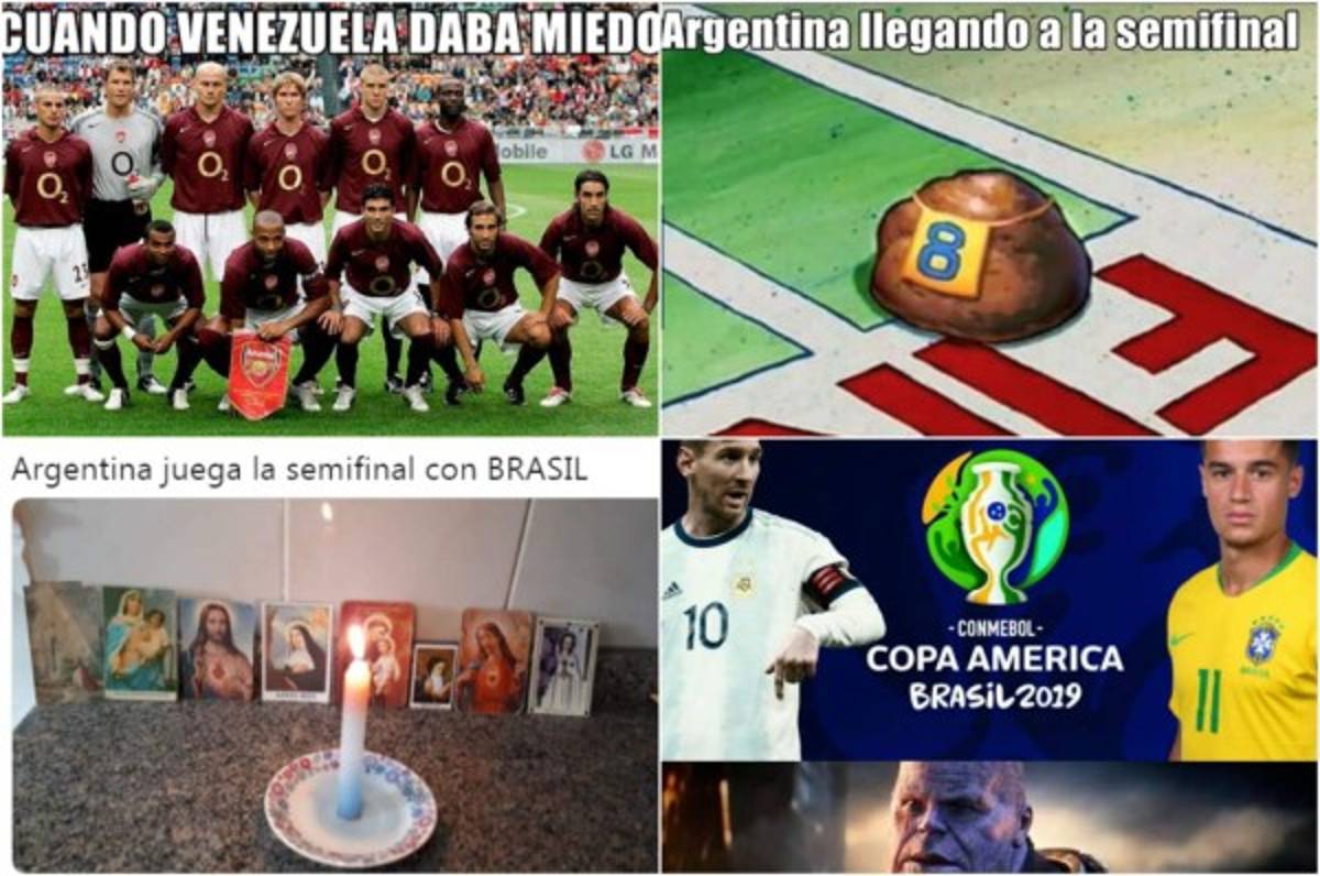 Brasil, Messi y los memes del triunfo de Argentina sobre Venezuela en la Copa América 2019