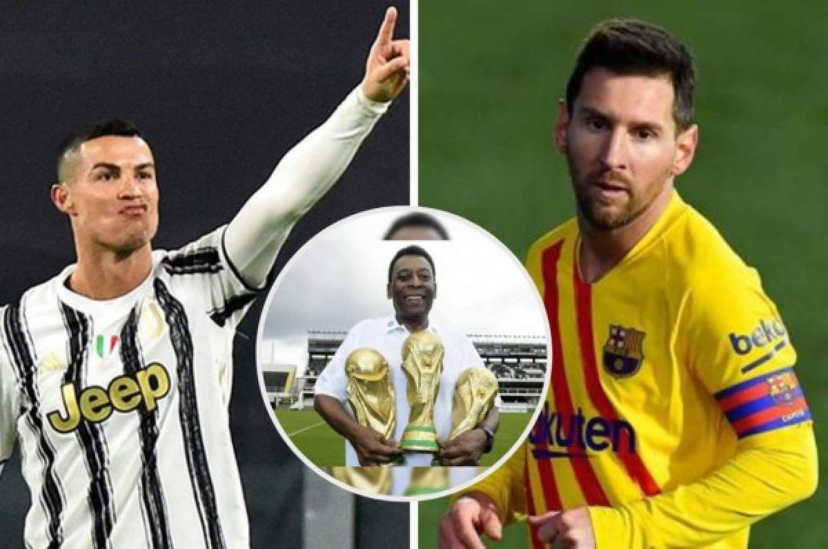 Pelé no se deja de Cristiano Ronaldo y Messi, asegura que es el máximo goleador de la historia
