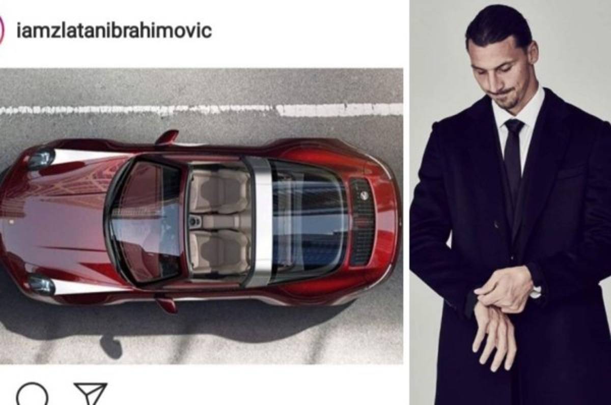 Lo presume en Instagram: Zlatan Ibrahimovic cumple 39 años y se regala un auto espectacular