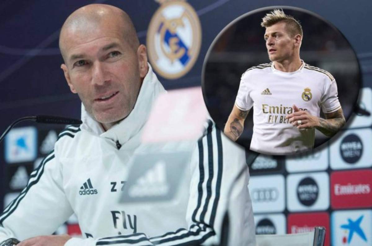 Zidane desvela cómo ha sido entrenar a Toni Kroos: ''Es un chico callado, pero cuando habla...''