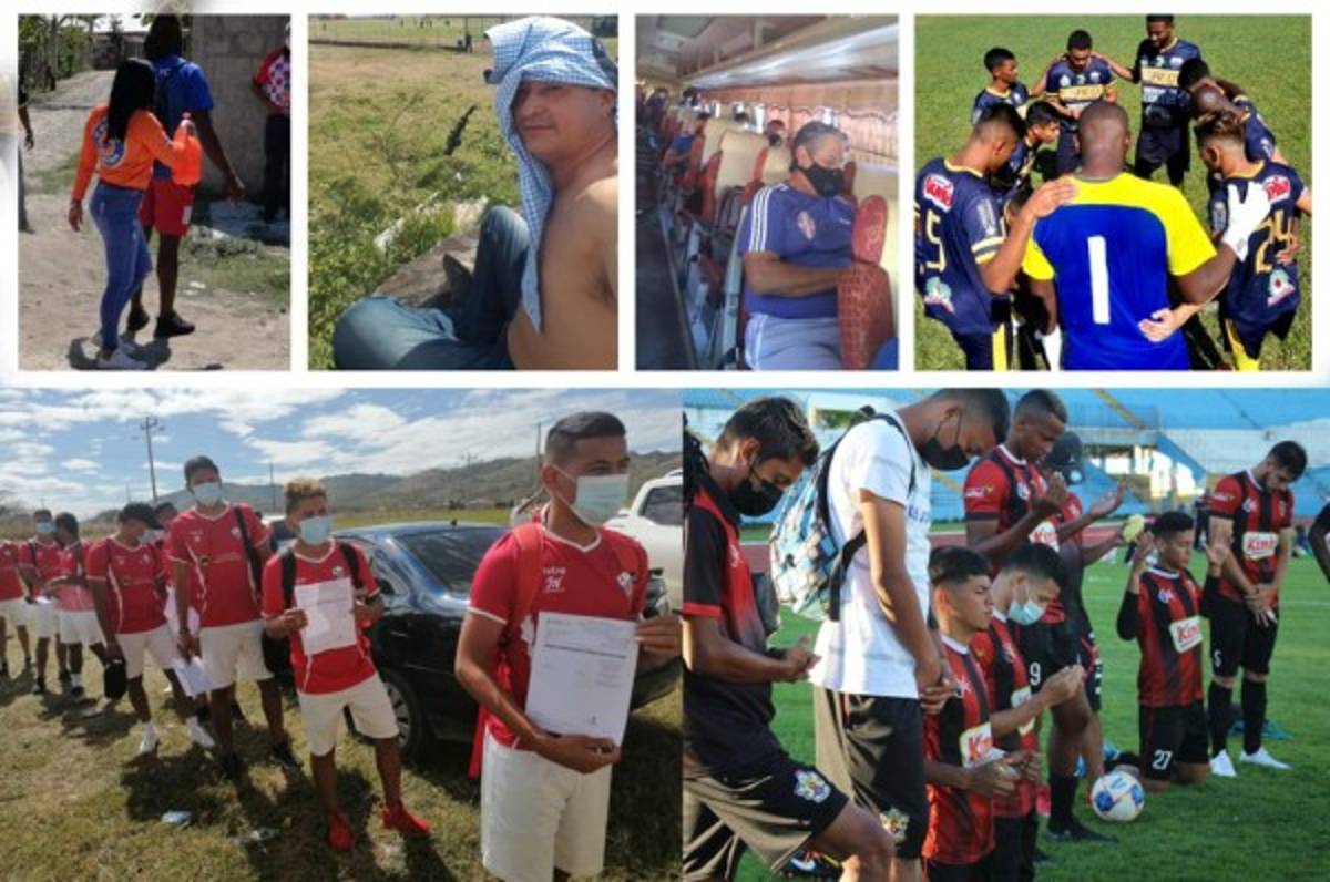 Fotos del Ascenso: Presidente del Savio subido en un muro, fila con examen covid y medidas de bioseguridad