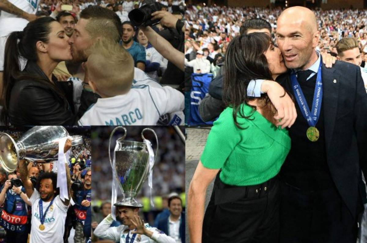 FOTOS: Así celebraron las esposas e hijos de los jugadores del Real Madrid el título de Champions