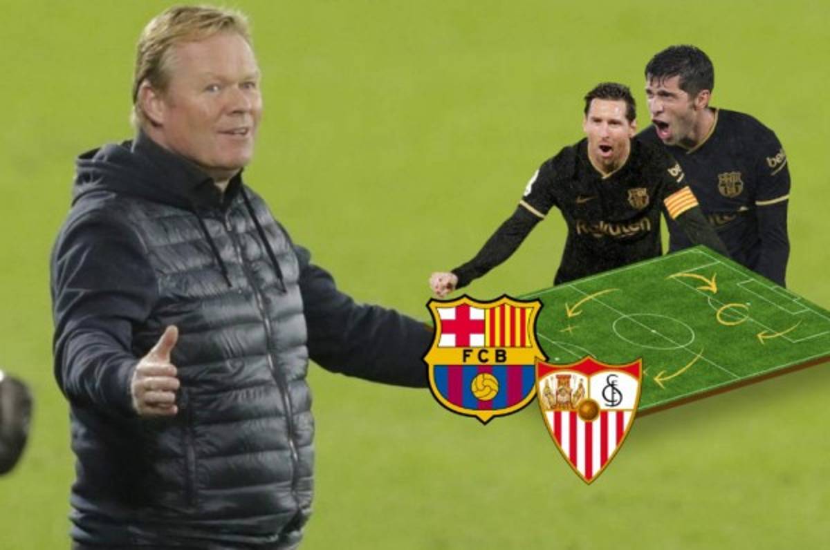 Juega un canterano: La alineación de Koeman en Barcelona para enfrentar al Sevilla en el Camp Nou