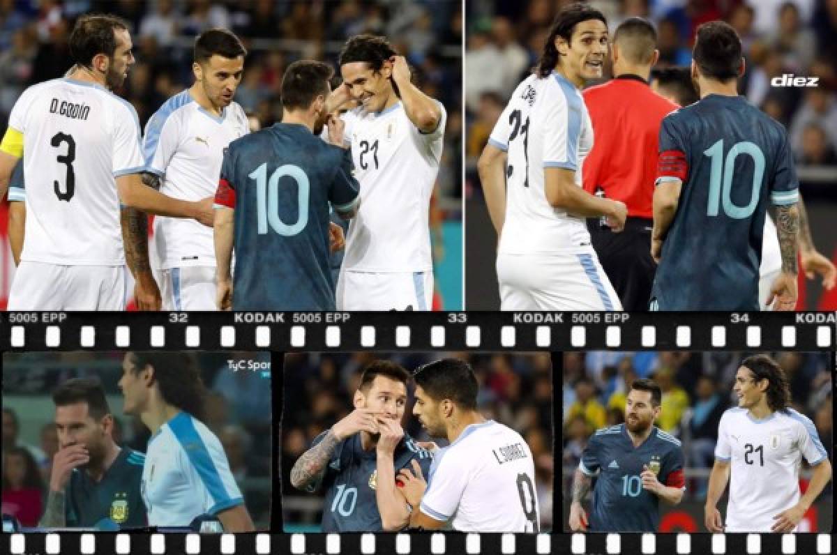 Cavani invita a pelear a Messi en el Argentina-Uruguay: ''Cuando quieras''