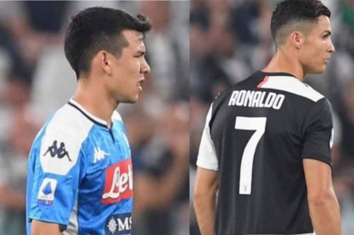Cristiano Ronaldo felicitó al Chucky Lozano tras su debut con Napoli: 'Bienvenido a Italia'