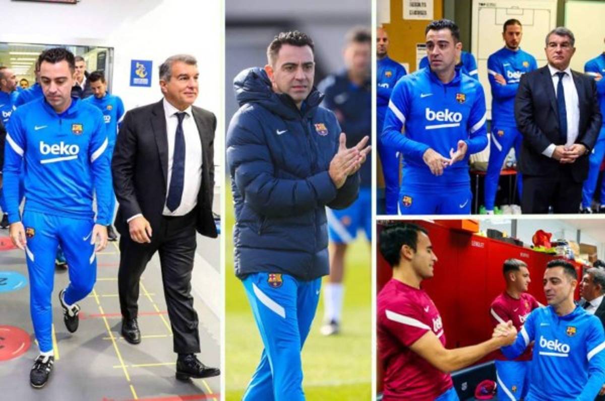Dando el ejemplo: así fue el primer día de Xavi Hernández como entrenador del Barcelona y su bienvenida