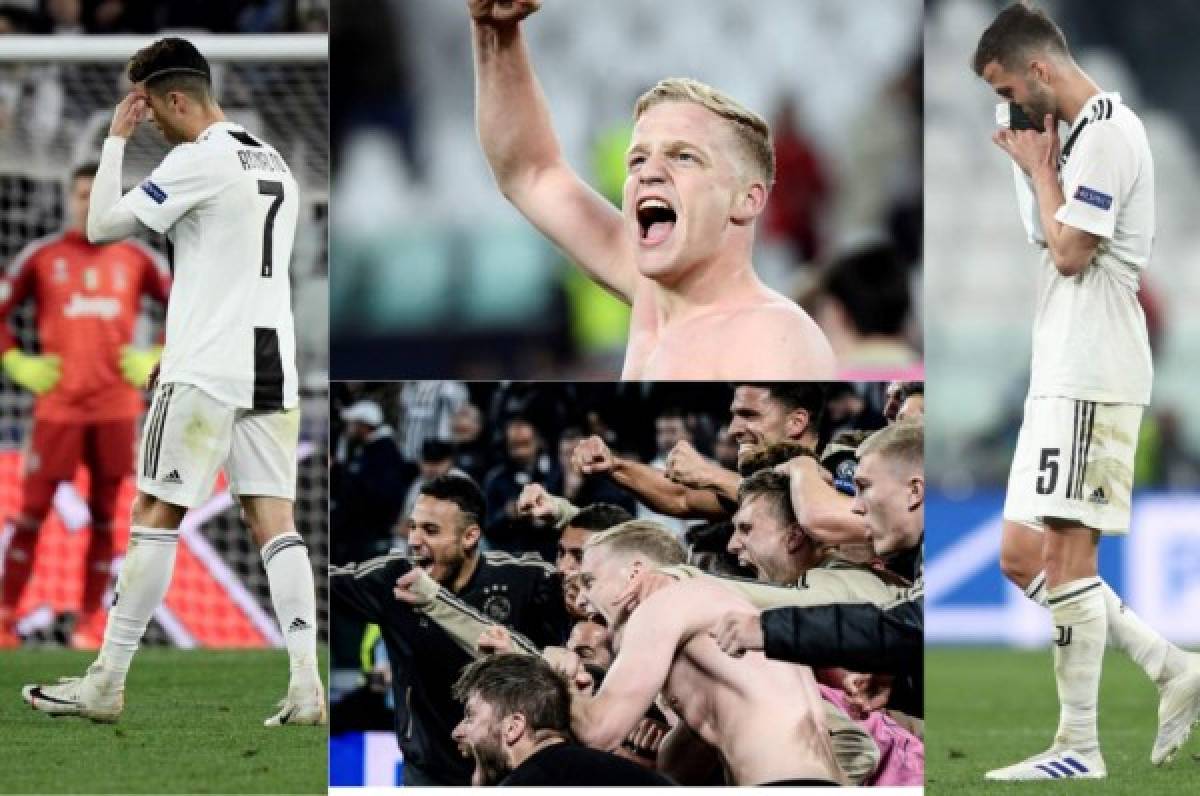 ¡Emotivo festejo! Así celebró en Turín el Ajax su pase a semifinales de Champions