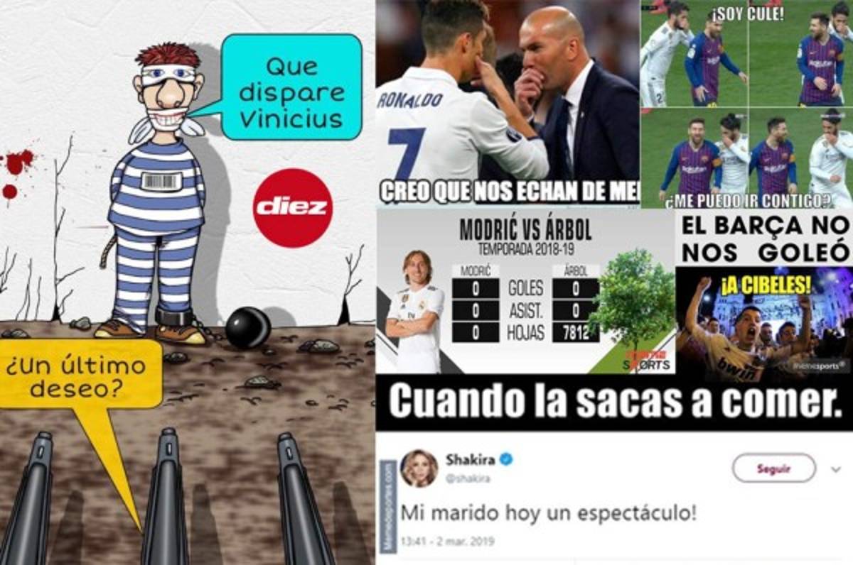 ¡Hasta Shakira! Los memes siguen masacrando al Real Madrid tras perder el Clásico
