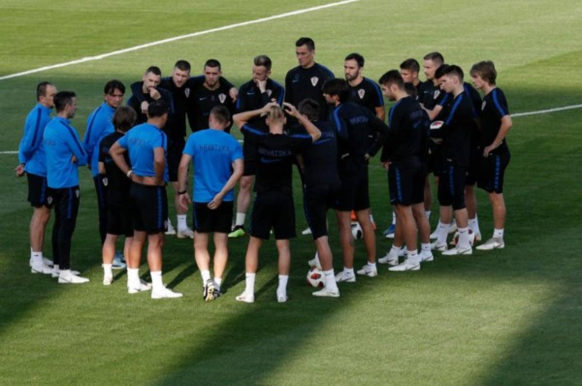 Croacia, con cinco titulares ausentes en el entreno a dos días de la final